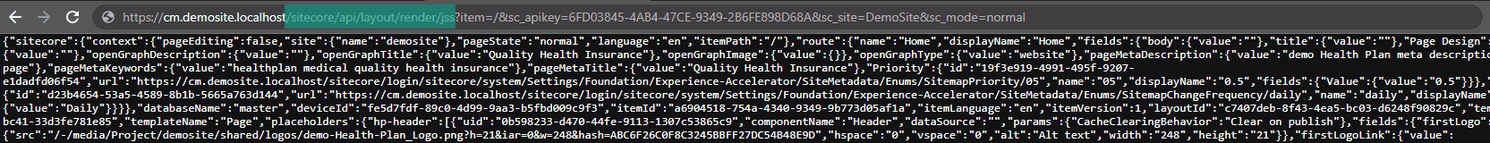 validate test layout data
