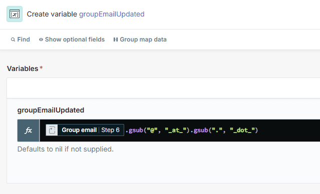 Sitecore Connect Create Variable Action